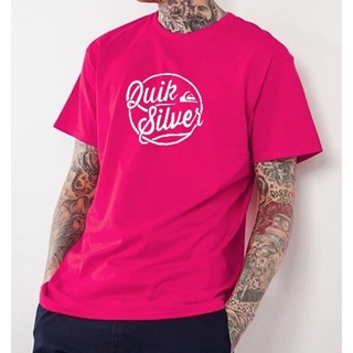 Camiseta Quiksilver Rosa Camisa Masculina de Algodão