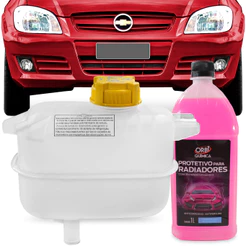 Reservatorio Agua Celta Prisma 07 08 09 10 11 12 13 14 15 Em Diante Com Tampa + 1 Litro Aditivo Radiador