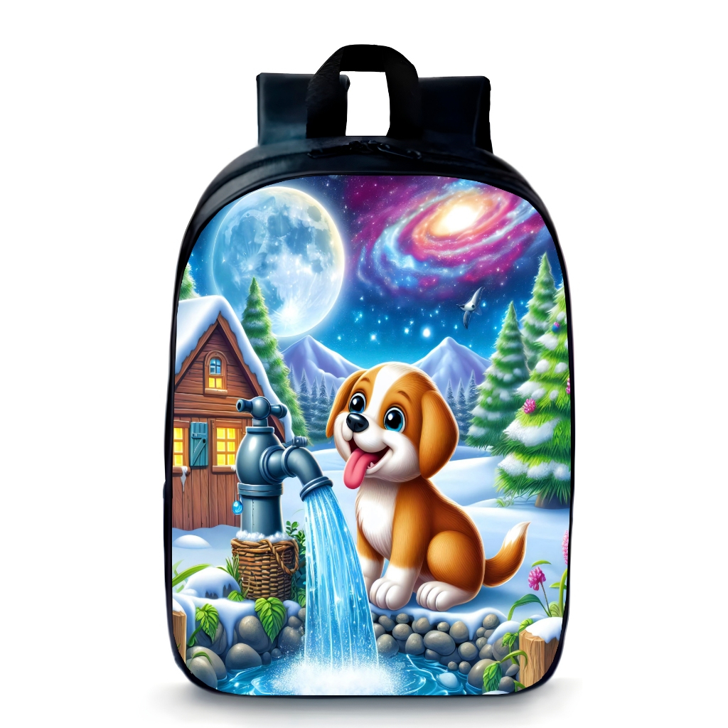 Mochila Pequena Pré-escolar infantil Cachorrinho moda kids material escolar fofo promoção