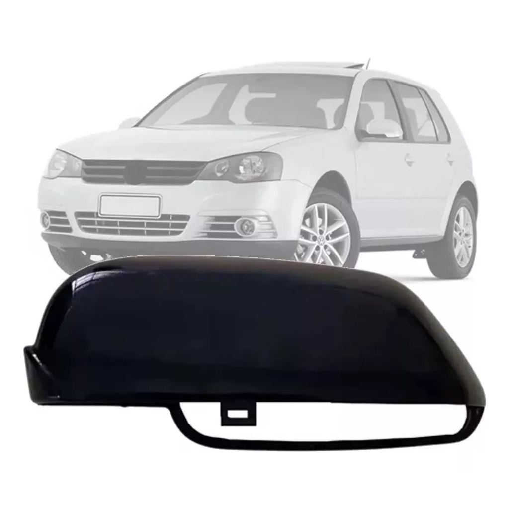 Capa Retrovisor Golf 2007 08 09 10 2011 Preto Original Lado Esquerdo em Oferta na Shopee