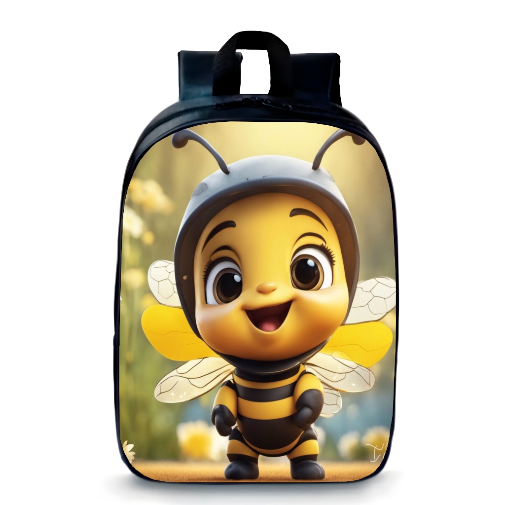 Mochila Pequena Pré-escolar infantil Abelhinha bebe material escolar fofo promoção