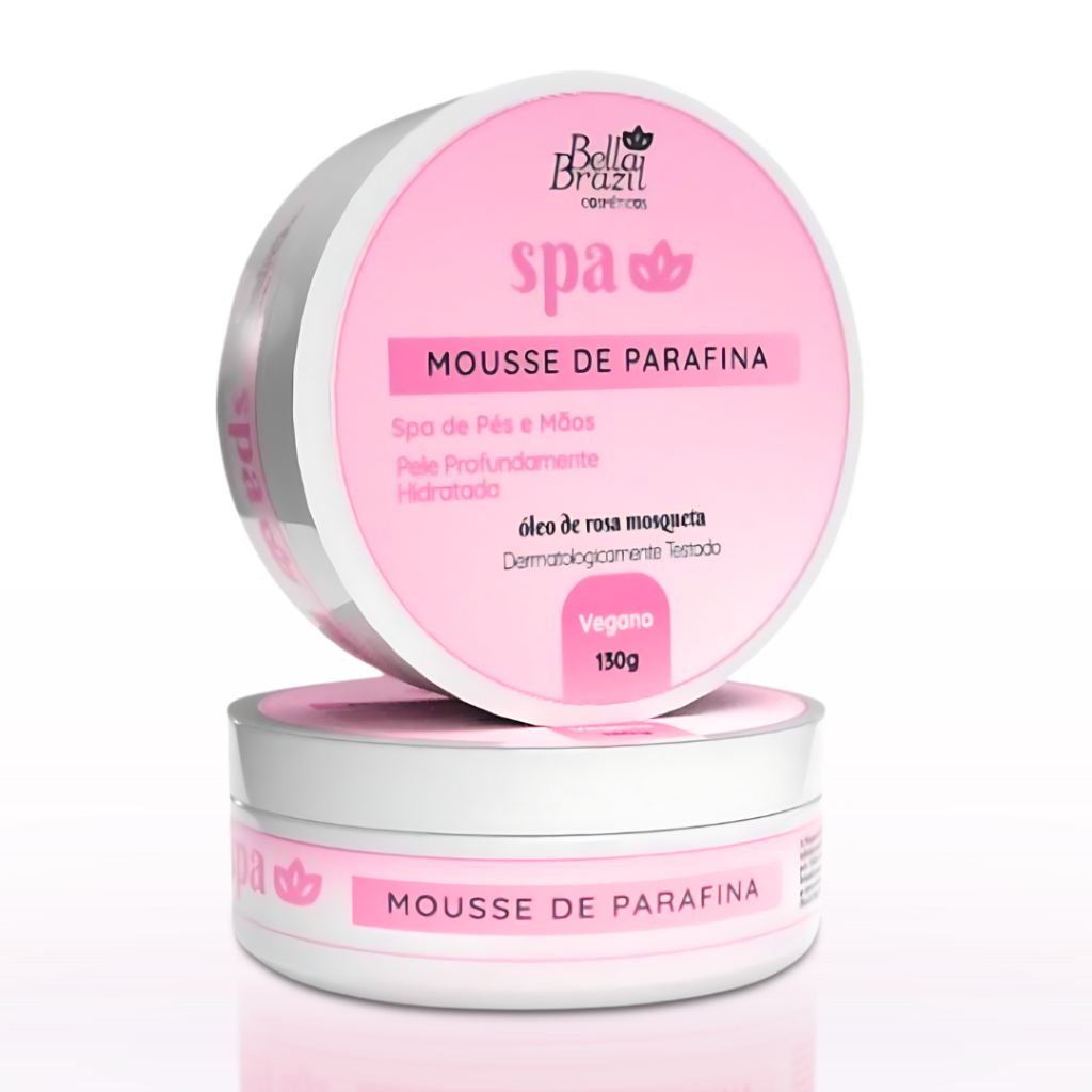 Mousse de Parafina Hidratação Profunda 130g Peles Secas e Extra Secas - Bella Brazil