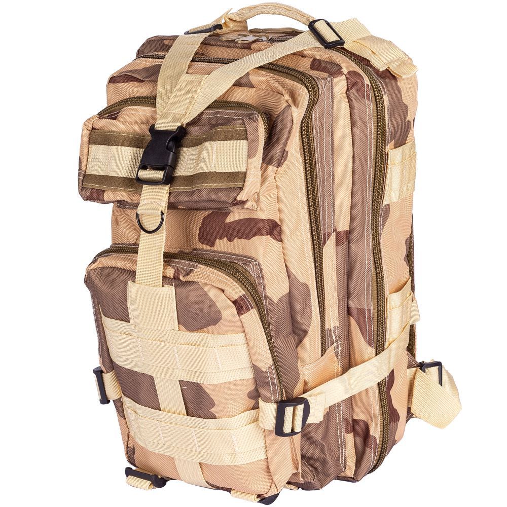 Mochila Multiuso Escolar Militar Tática Cargueira 30 Litros Camping Pesca Cáqui 929-I Lorben