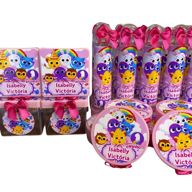 kit festa bolofo 10 cxs 10 tubetes 10 latinhas personalizada em Oferta na Shopee