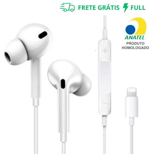 FONE DE OUVIDO COM ENTRADA LIGHTNING HEADSET JH-7A-L em Oferta na Shopee