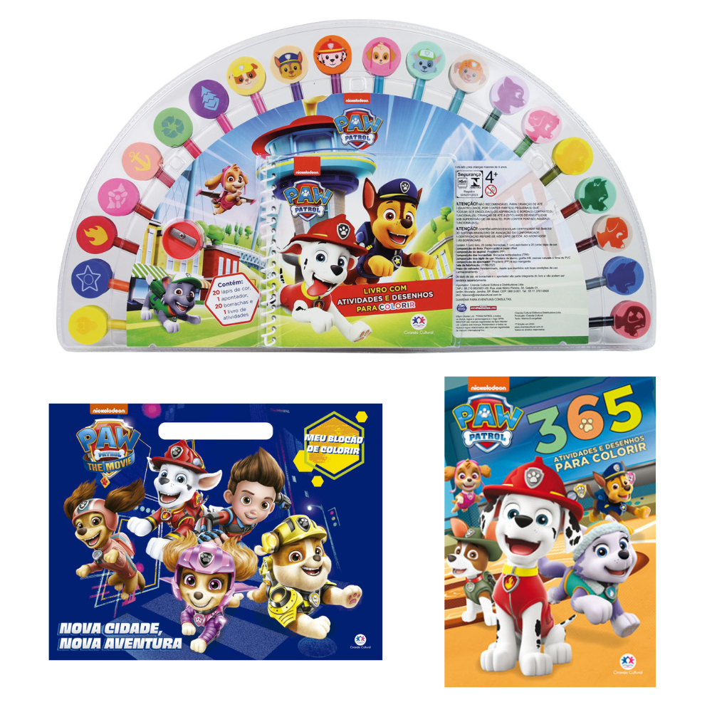 Kit livros infantil - Diversão com a Patrulha canina em Oferta na Shopee