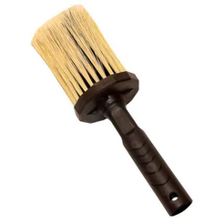 Broxa Redonda 80mm Cabo Plástico Resistente Fios Nylon Para Pintura Pedreiro Obras Construção