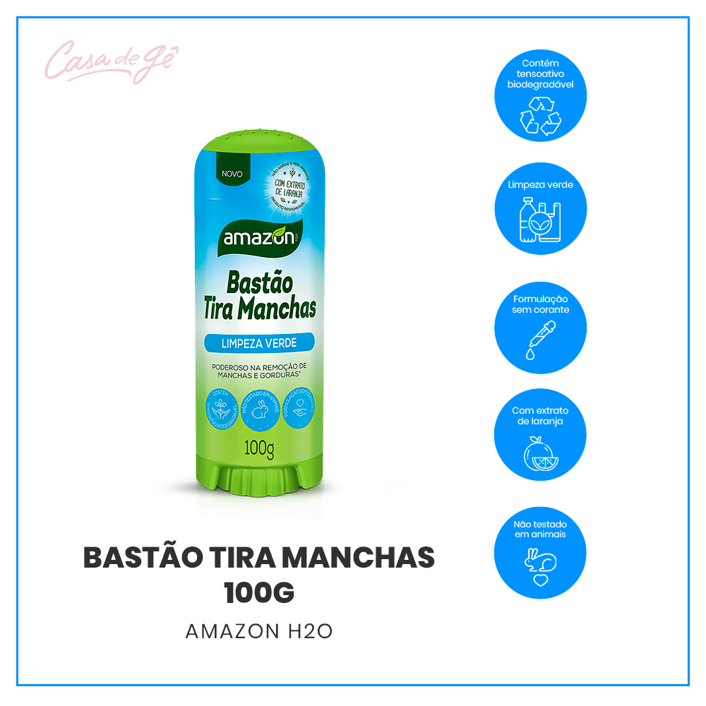 Bastão Tira Manchas Amazon 100G