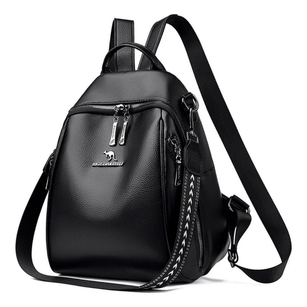 Mochila Vintage Feminina De Couro Sintético Macio Para Mulheres Modernas DIA DAS MÃES