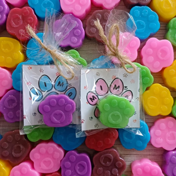 Lembrancinha PET SHOP Sabonete PATINHA KIT 10, 15, 25 OU 30UN Mimo Cliente Inauguração Aniversário em Oferta na Shopee