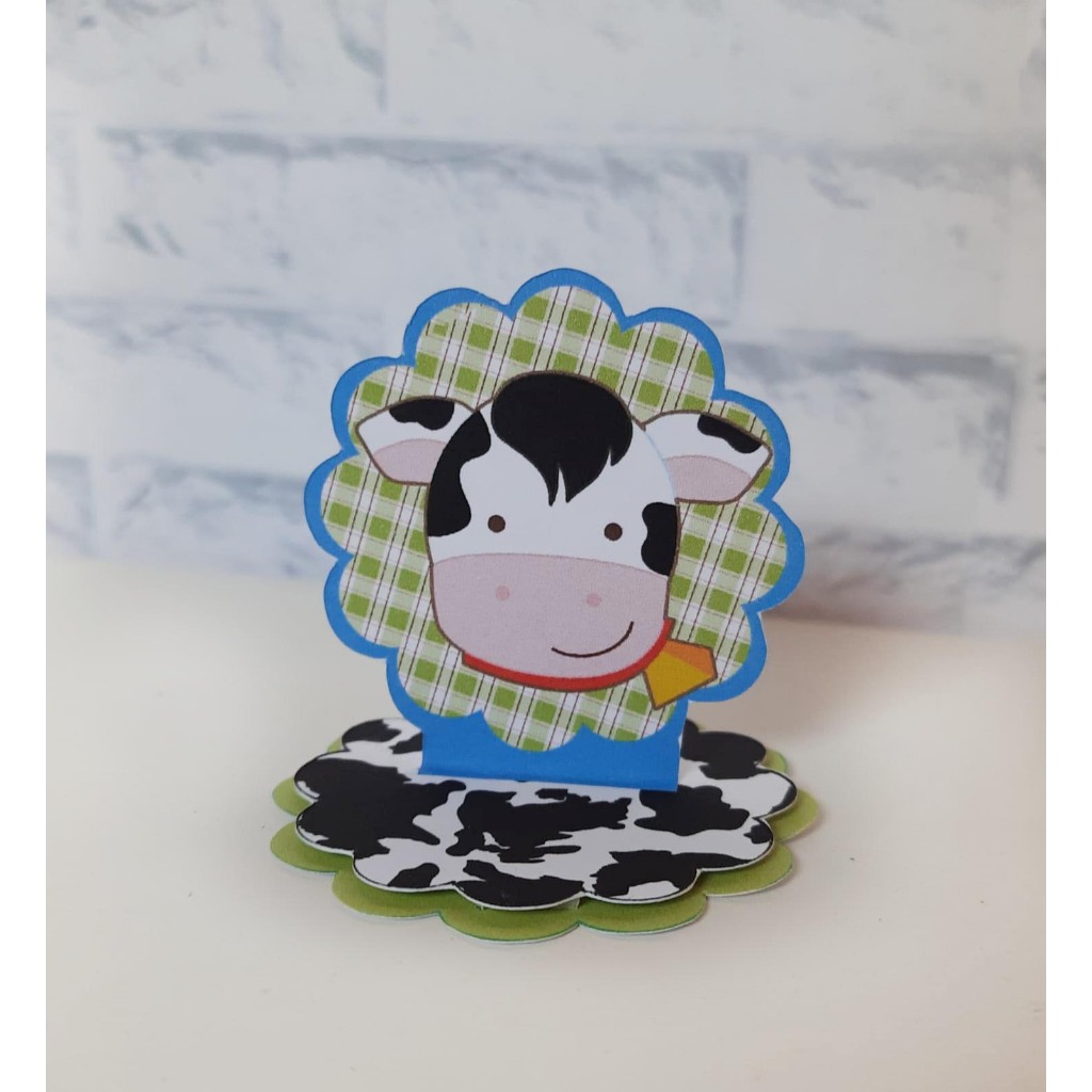 Kit Aplique 3D- TAG Personalizados Fazendinha - Festa de Aniversário - Lembrancinha, mimo