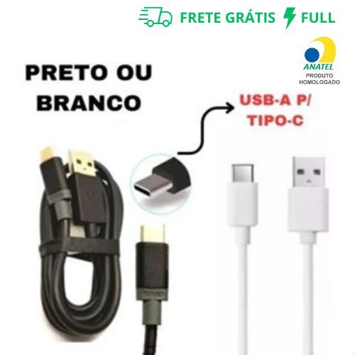 CABO USB TIPO-C 2.0 COM CARREGAMENTO TURBO RÁPIDO (1M OU 1.5M)
