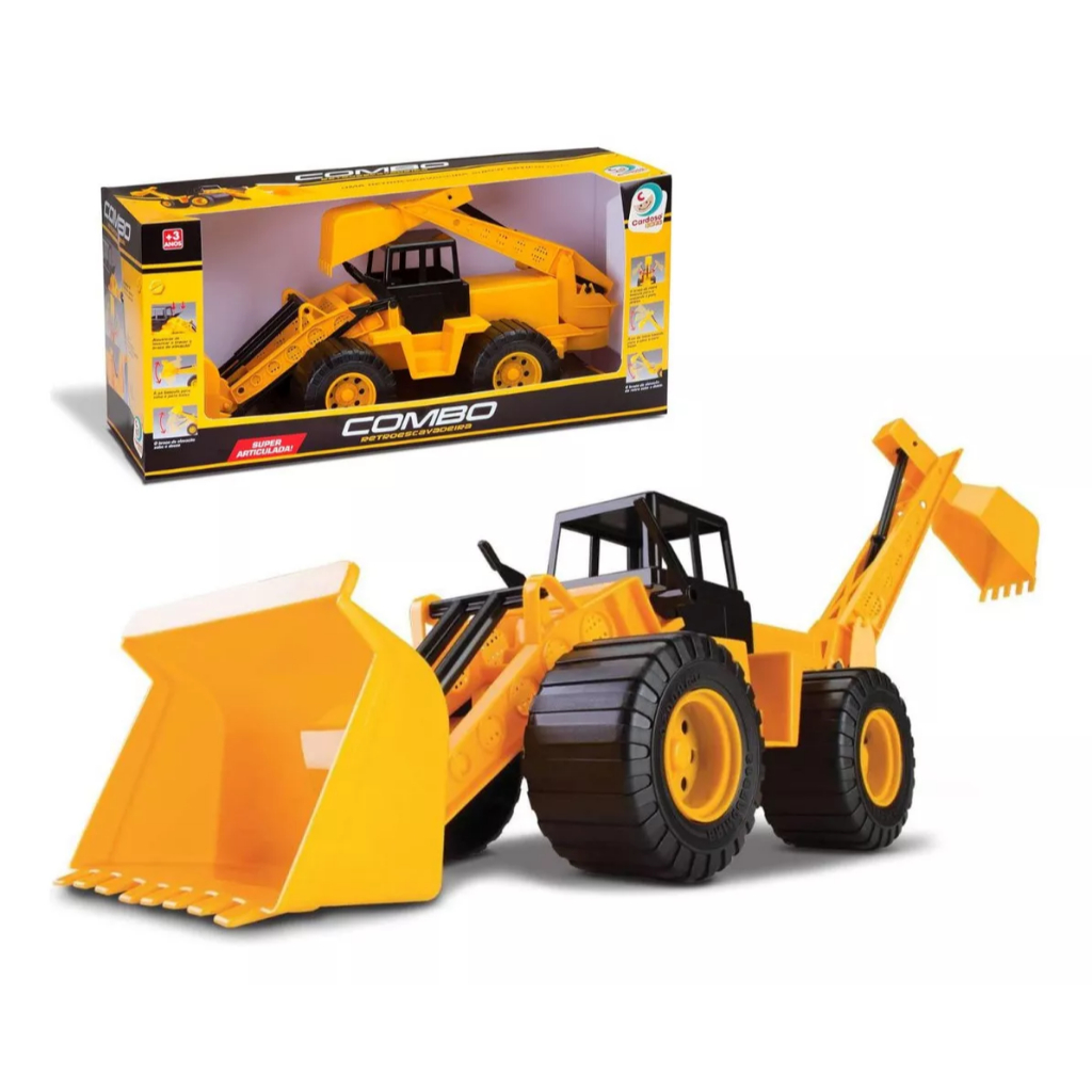 Trator Infantil Maquina Retroescavadeira Escavadeira Articulado
