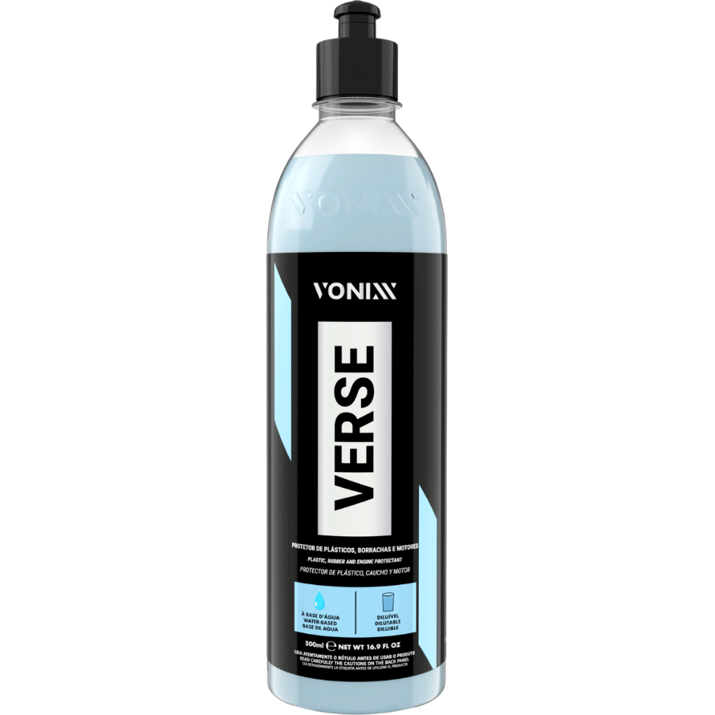 Renovador De Plasticos Diluivel Para Passar No Para Choque Pneu Painel Verse Vonixx 500ml
