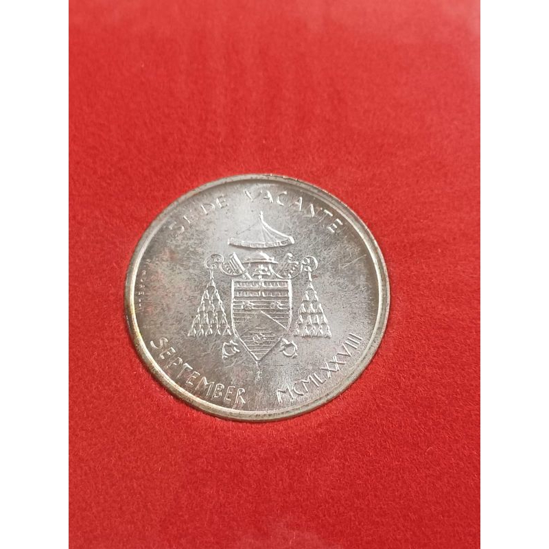 Blister Com Moeda 500 Liras Vaticano 1978Prata (0,835).