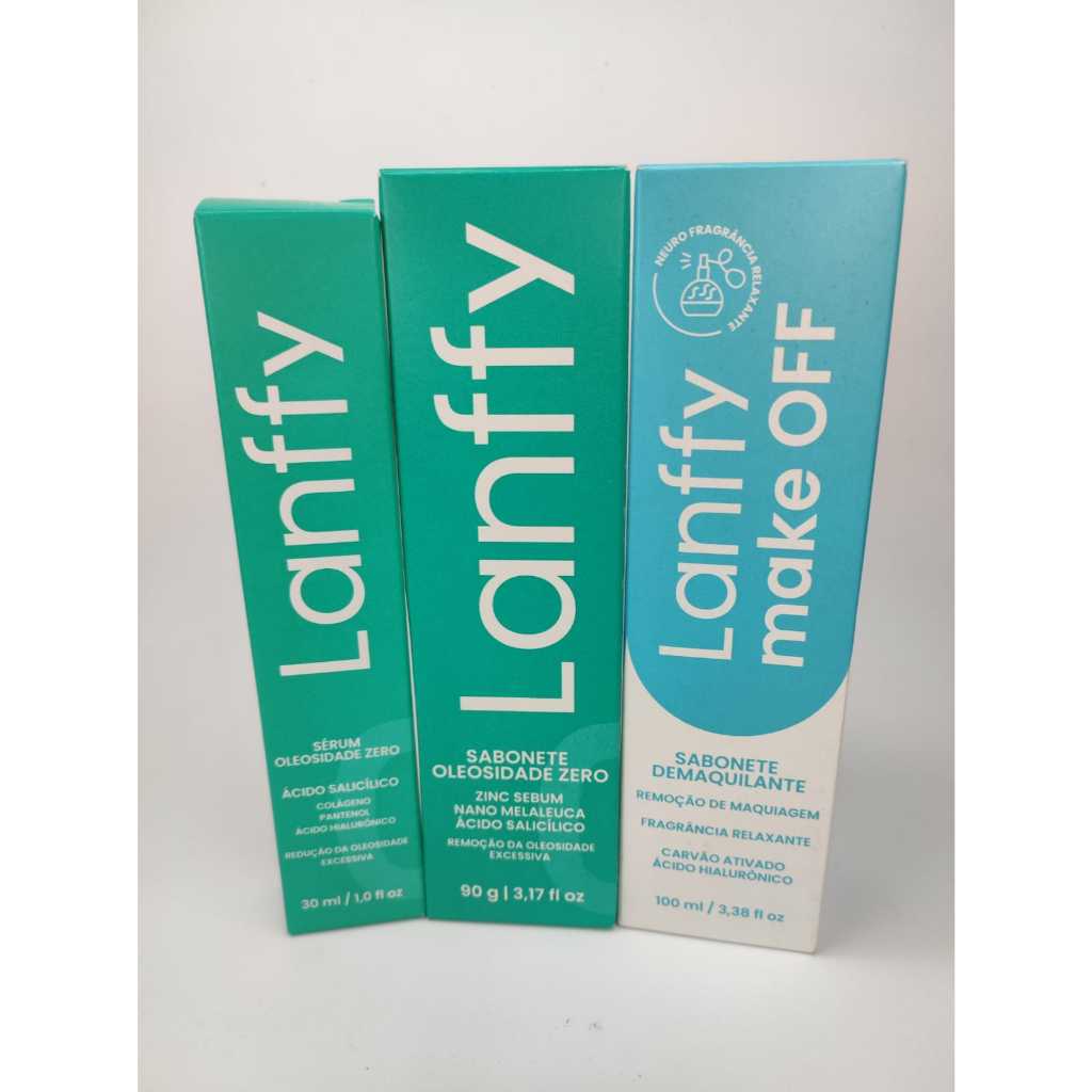 Kit Facial Oleosidade Zero -  Lanffy em Oferta na Shopee