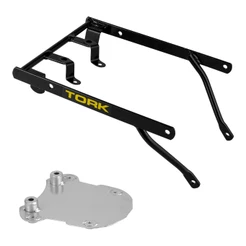 Base Suporte de Baú 80/135L Removível Nxr 160 Bros / Xre 190 Cromo Forte Em Aço Reforçado