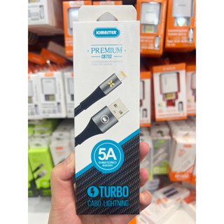 Cabo KIMASTER Carregador Dados 1 /2 Metros Turbo 5A Para iPhone Type-C Micro-Usb Reforçado em Oferta na Shopee