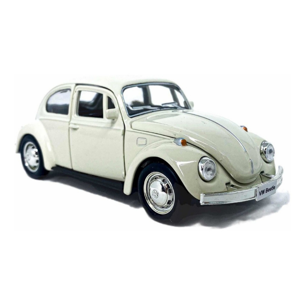 Carrinho De Ferro Fusca Clássico 1/32 Miniatura Coleção Branco em Oferta na Shopee