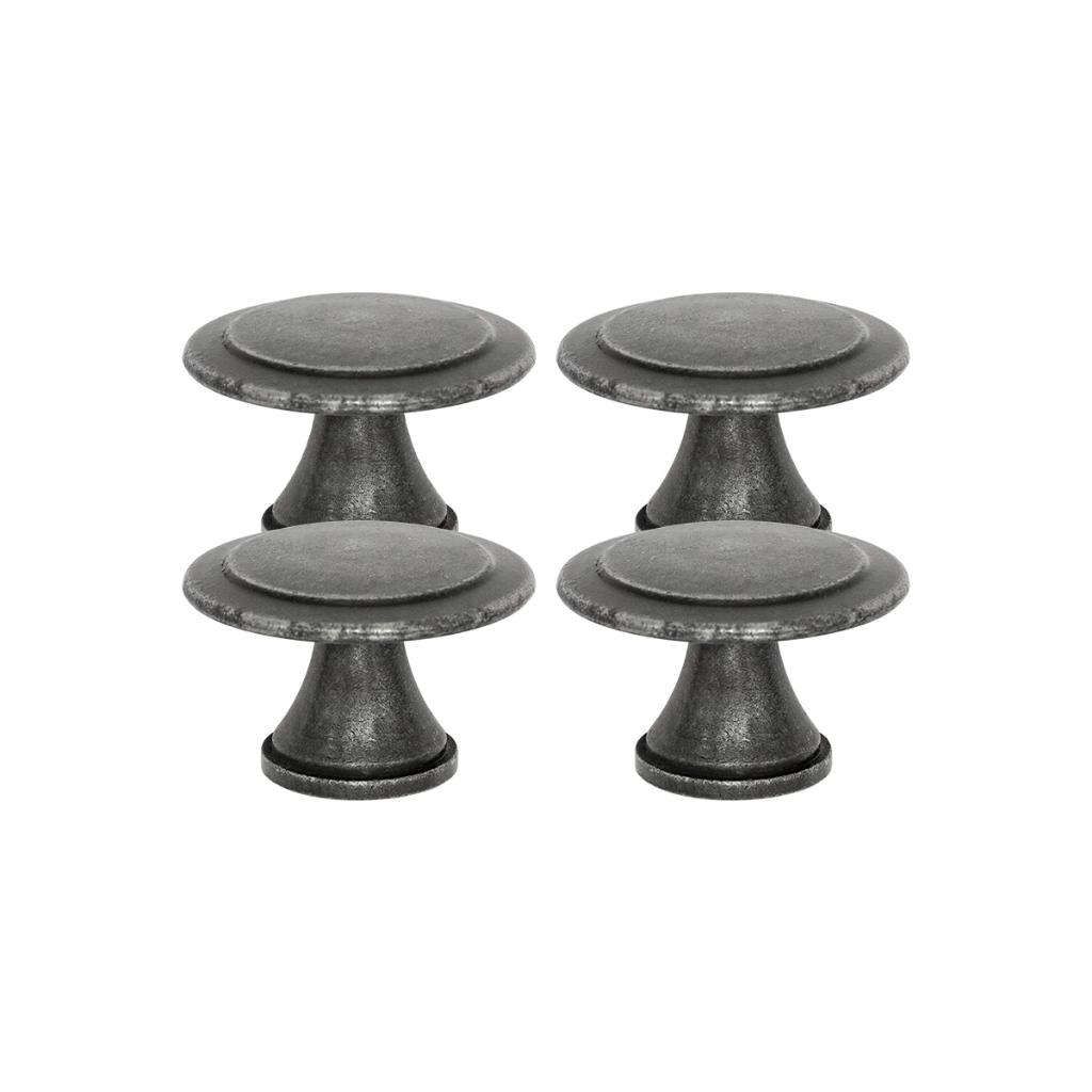 Kit 4 Puxadores Colonial P/ Moveis Gaveta Quarto Porta Ponto 1 Furo