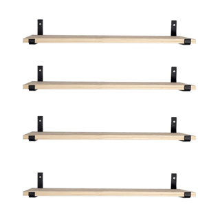 Kit 4 Prateleiras de madeira estilo industrial Com Mão francesa de ferro invertida Nicho Decoração rustica em Oferta na Shopee