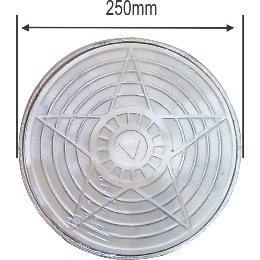 Tampa 250mm Caixa de Gordura Aluminio ( Tampa + Aro ) em Oferta na Shopee