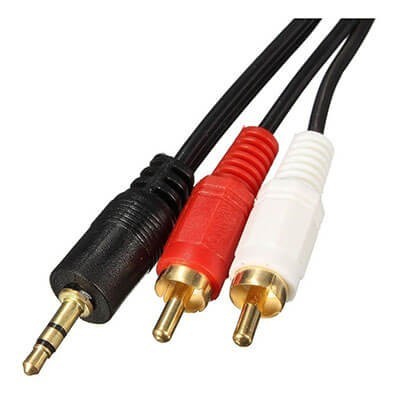 Kit Atacado 10 Cabos Auxiliar P2 Macho X Rca Macho Audio 1,8M Som Tv Home Theater Audio Video