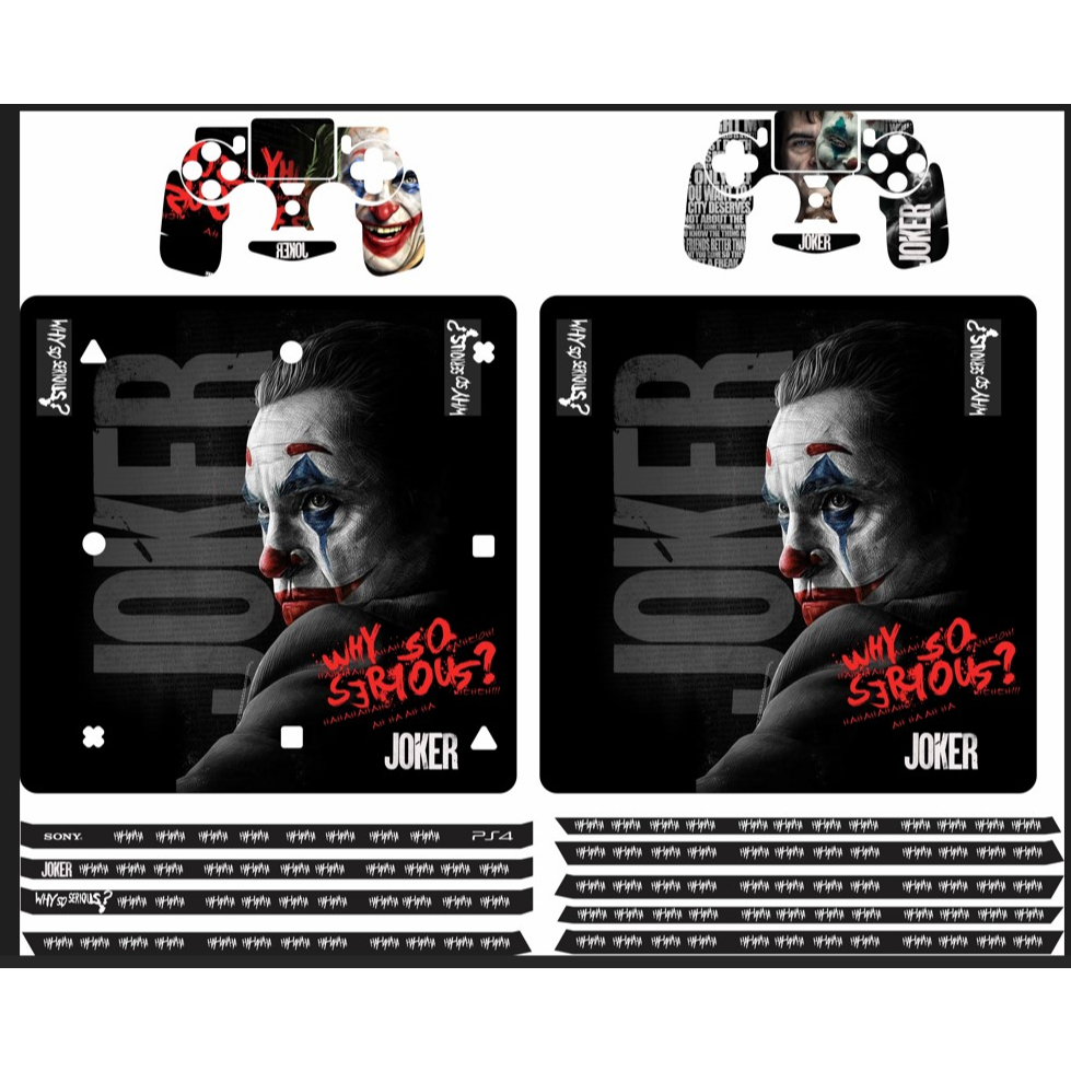 Adesivo Ps4 Pro Joker Coringa Console E Controle