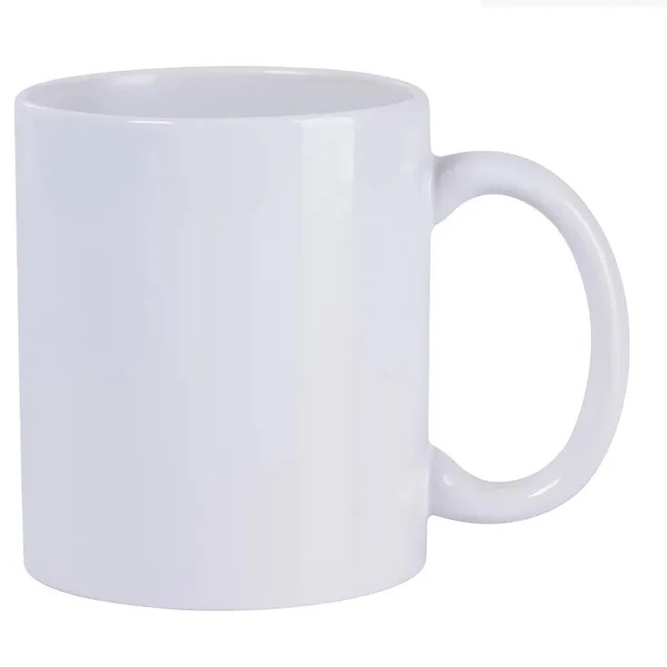10 Unid. Caneca Porcelana 325ml 11OZ Importada AAA Resinada p/ Sublimação