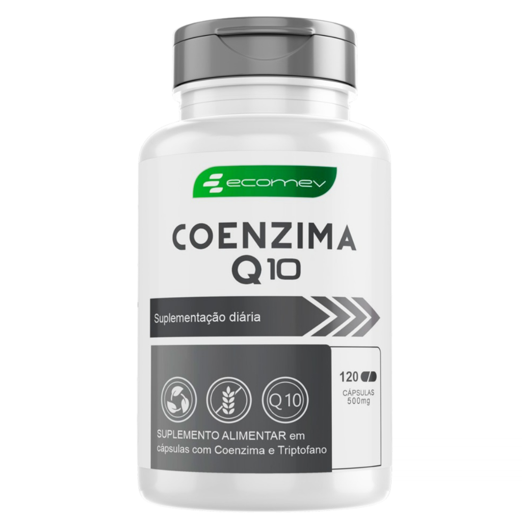 Coenzima q10 500Mg 120 Cáps - Formula Pura com Laudo - 2 Meses Tratamento