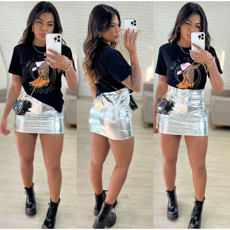 SAIA CARGO METALIZADA em Oferta na Shopee