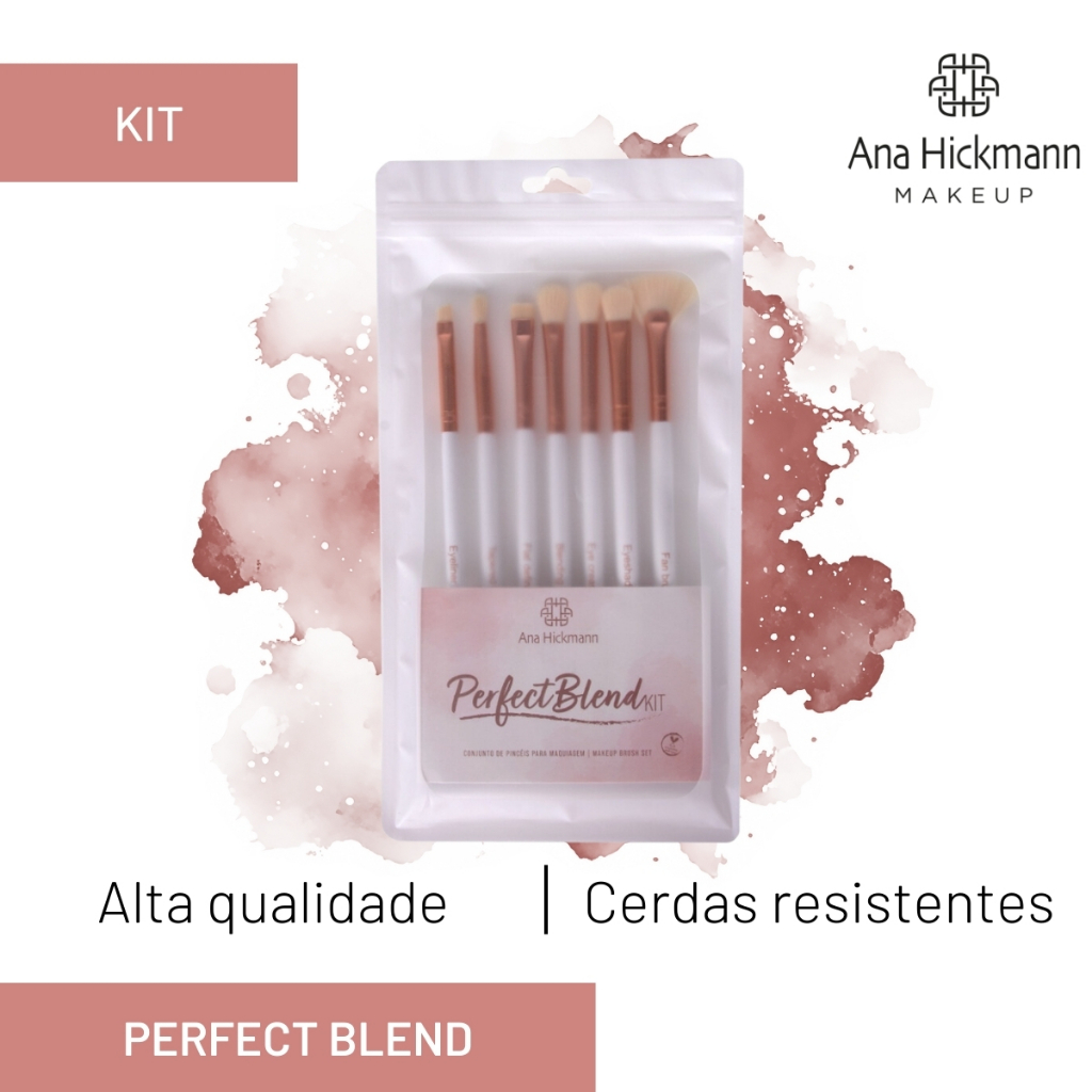 Kit de Pinceis Para Olhos Esfumados Ana Hickmann