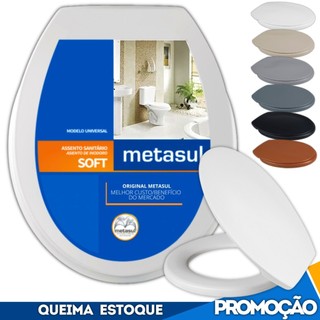 Assento Sanitário Tampa Vaso Redondo Oval Universal Basico Deca Celite Icasa Logasa Incepa Soft