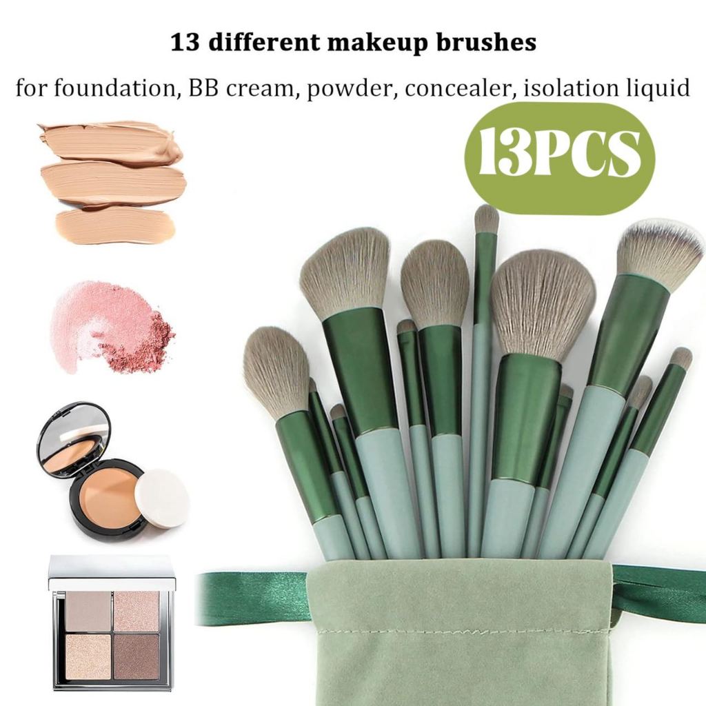 Kit 13 Pçs Pincéis De Maquiagem Contorno Kabuki Profissional em Oferta na Shopee