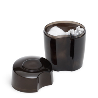 Porta Algodão Cotonetes Com Tampa Banheiro Acrílico Luxo em Oferta na Shopee