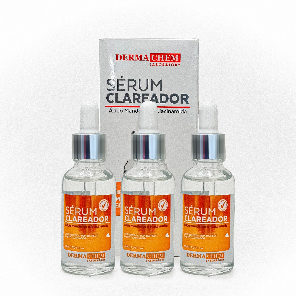 Kit 3 Sérum Clear Clareador 30ml Dermachem - Beauty