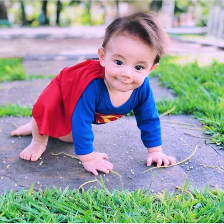 Body com capa SUPER MAN personagens temático SUPER HOMEM / MASCULINO Bebê Fantasia  Mesversário Festinha Aniversário
