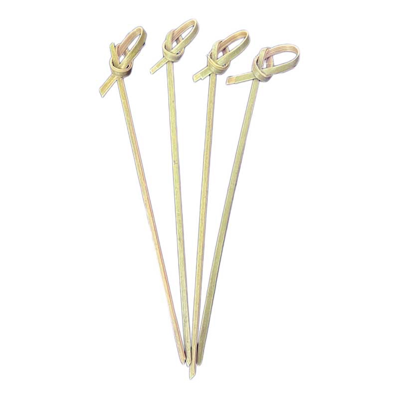 Espetinho Palito de Bambu Nó para Petiscos 15cm com 300un
