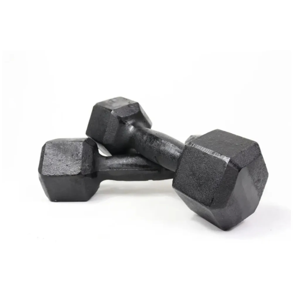 Par Halter Sextavado Pintado P/Musculação 2Kg cada