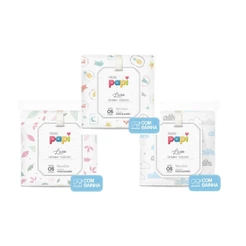 Fralda Luxo Tecido Duplo Papi 5 Unidades - 100% algodão - Com bainha