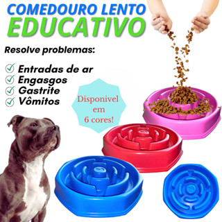 Comedouro Grande Lento Educador Pet Interativo para cães e gatos antiobesidade - light em Oferta na Shopee