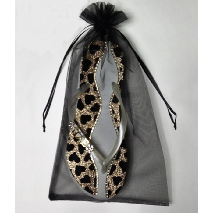 12 saquinhos DE ORGANZA fita cetim 20x35cm CHINELO em Oferta na Shopee