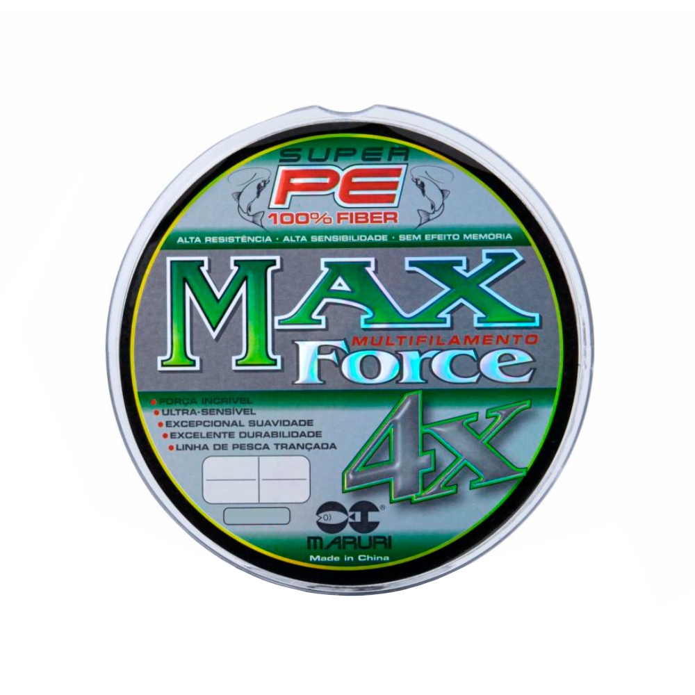 Linha de Pesca Multifilamento Max Force PE 4x 150m - Maruri - Sports & Outdoors
