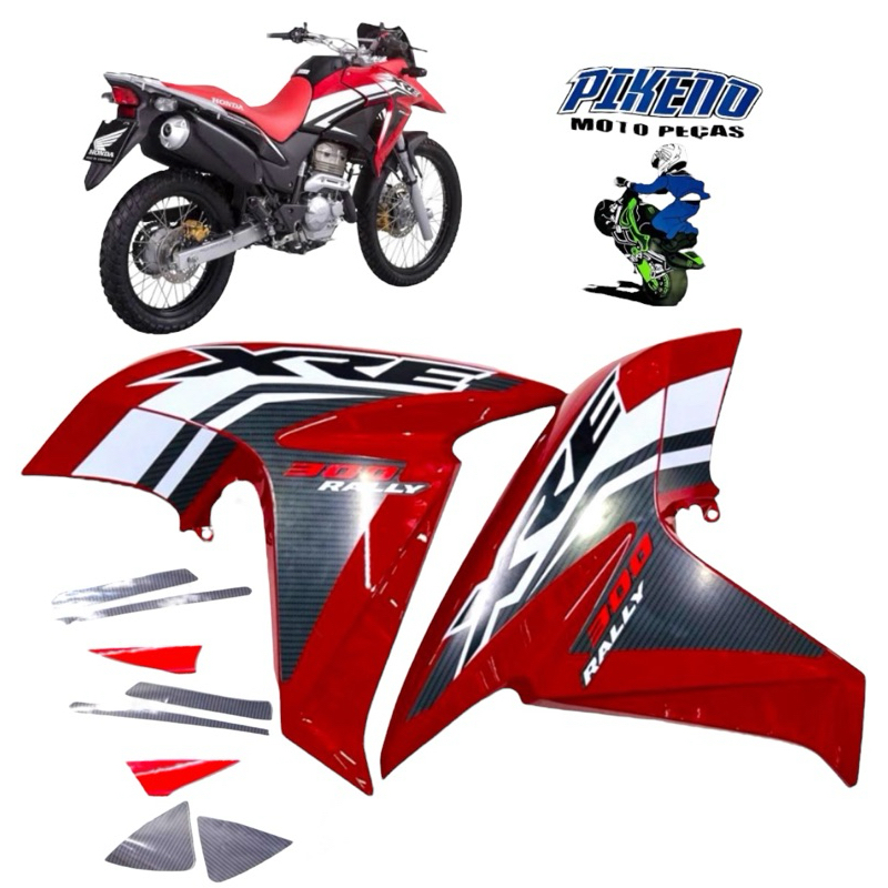 Aba do tanque xre 300 rally vermelho maceio 2016