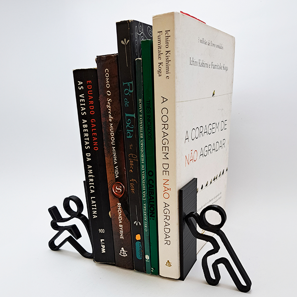 suporte livro aparador estante bonecos porta livros bibliômanos apoio organizador decorativo bookend