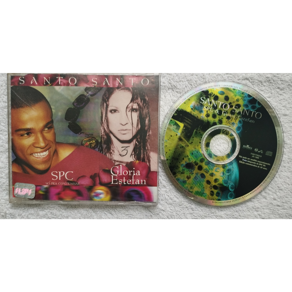Cd Single - Gloria Estefan e SPC  - Santo Santo