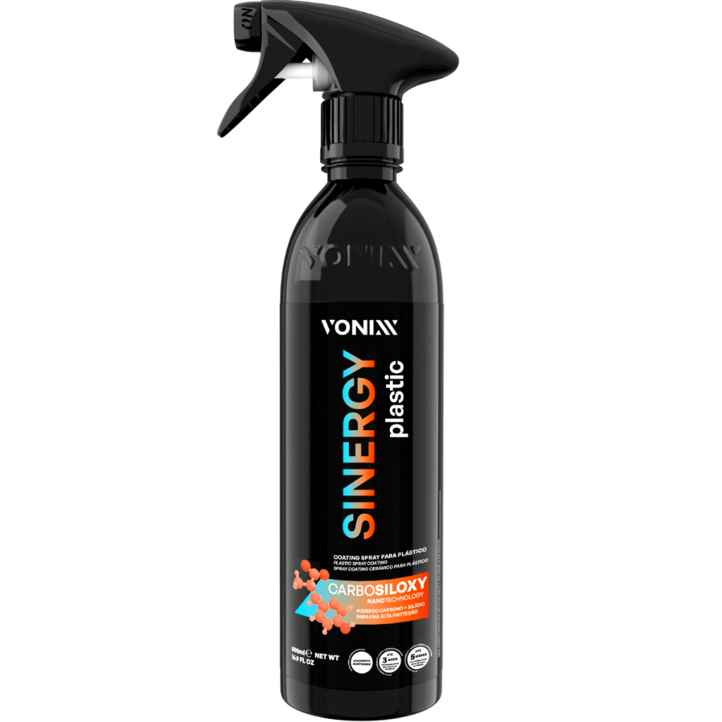Vitrificador em Spray Para Plasticos Internos e Externos Sinergy plastic Vonixx - Spare Parts and Accessories for Vehicles