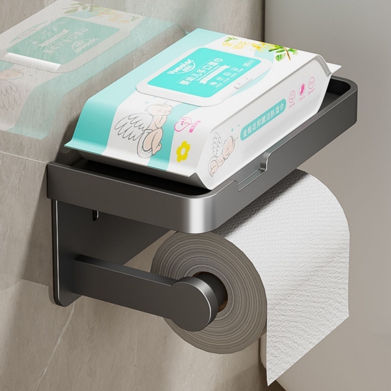 Suporte De Papel Higiênico De Parede Organizador Lenços De Banheiro Para Rolo De Cozinha A...