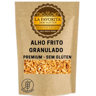 Alho Frito Granulado Premium Sem Glúten - La Favorita em Oferta na Shopee