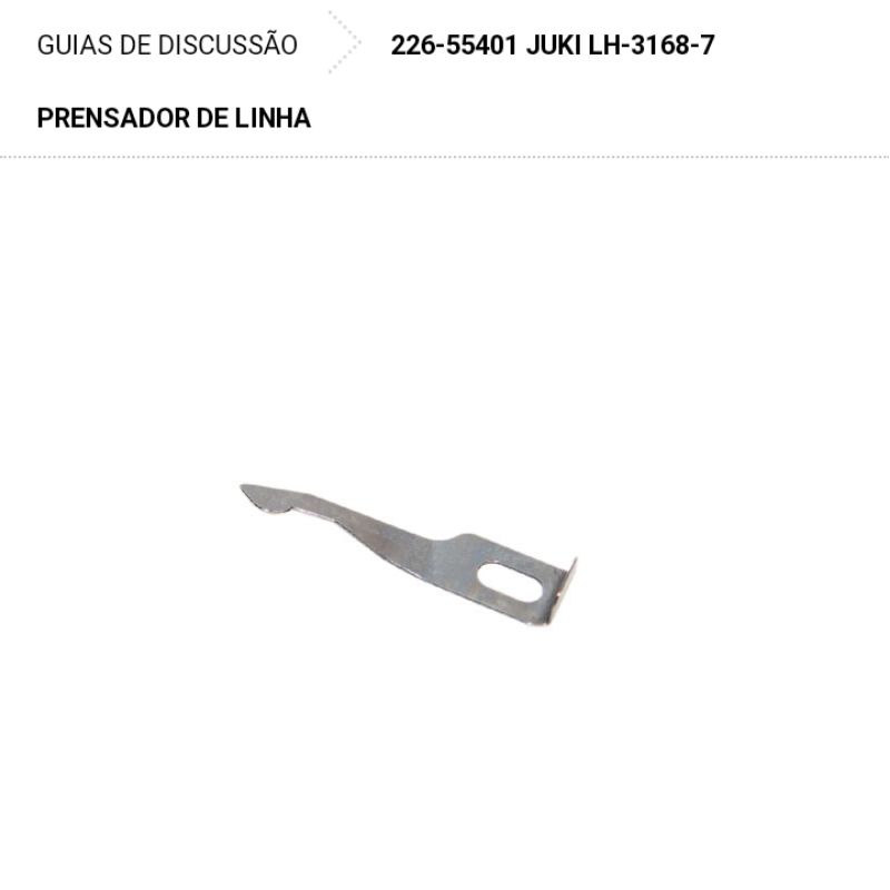 22655401 mola/Prensador de linha para Juki LH 3168 pespontadeira duas agulhas eletrônica